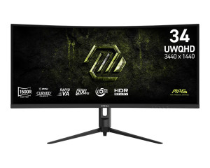 MSI Monitor 34 cale MAG 342CQRF E20 UWQHD/Curved/200Hz/czarny