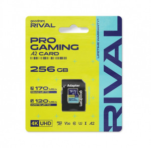 GOODRAM Karta pamięci microSD 256GB Rival UHS-I V30 U3 C10 A2 170/120MBs