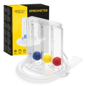 Trojguličkový spirometer na dychové cvičenia