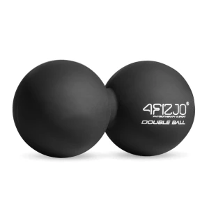 Lacrosse massage double ball / dvojitá lakrosová loptička 4FIZJO čierna