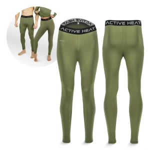 Termo nohavice Unisex - zelené, veľkosť L