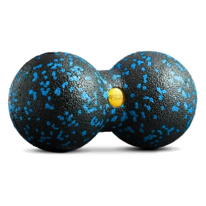 Dvojitá masážna loptička EPP 8 cm modrá