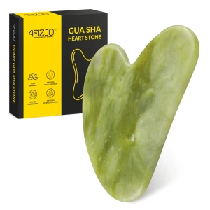 Klasický kameň Gua Sha z prírodného zeleného nefritu