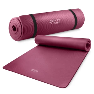 Podložka na fitness a jogu NBR 190 × 100 × 1,5 cm bordová