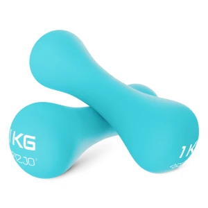 Liatinové činky na cvičenie 8-shape 2 x 1 kg