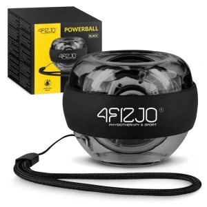 Gyroskopická lopta Power Ball na cvičenie zápästia - čierna
