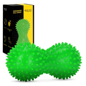 Dvojitá senzorická masážna loptička zelená