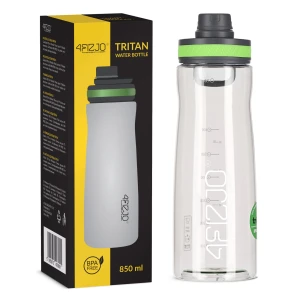 Športová fľaša na vodu 850 ml zelená