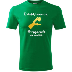 Męska koszulka - Dziadek i wnuczek, przyjaciele na zawsze