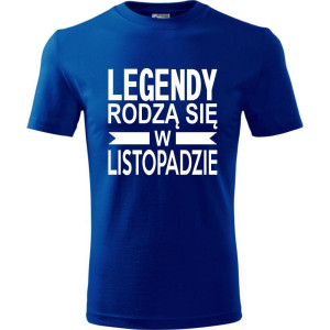 Męska koszulka - Legendy rodzą się w listopadzie