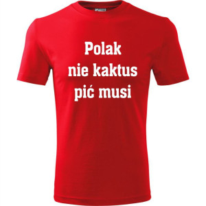 Męska koszulka - Polak nie kaktus