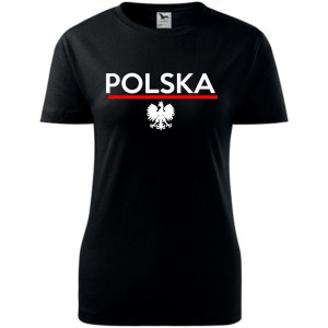 Damska koszulka taliowana - Polska 01