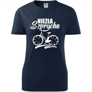Damska koszulka taliowana - Niezła szprycha