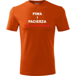 Męska koszulka - Piwa i pacierza nie odmawiam