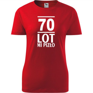 Damska koszulka - 70 lot mi pizło