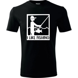 Męska koszulka - I like fishing