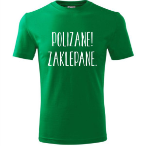 Męska koszulka - Polizane zaklepane