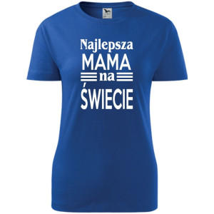 Damska koszulka taliowana - najlepsza mama na świecie