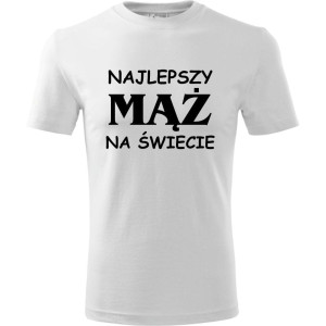 Męska koszulka - Najlepszy mąż na świecie. Prezent dla niego do S-4XL