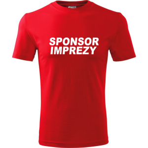 Męska koszulka - Sponsor imprezy