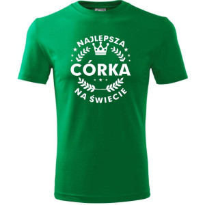 Dziecięca koszulka - Najlepsza córka na świecie t-shirt dla dziewczynki
