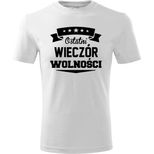 Męska koszulka - Ostatni wieczór wolności - wieczór kawalerski t-shirt od S-4XL