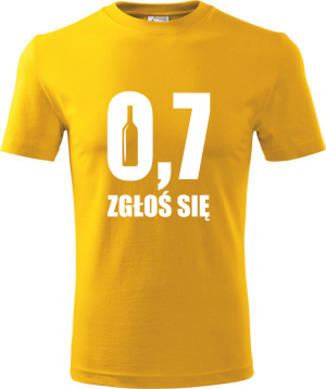 Męska koszulka - 0,7 zgłoś się