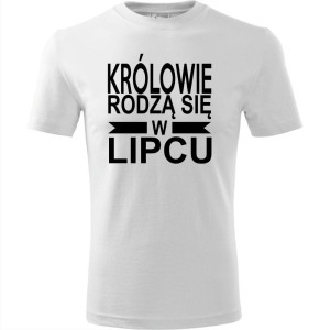 Męska koszulka - Królowie rodzą się w lipcu 01