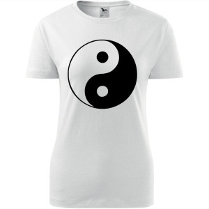 Damska koszulka taliowana - Yin-yang