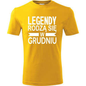 Męska koszulka - Legendy rodzą się w grudniu