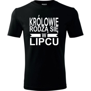 Męska koszulka - Królowie rodzą się w lipcu 01