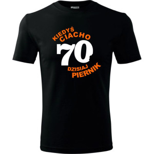 Męska koszulka - kiedyś ciacho 70 dzisiaj piernik