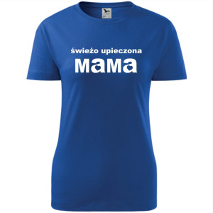 Damska koszulka taliowana - Świeżo upieczona mama