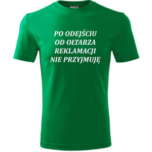 Męska koszulka - Po odejściu od ołtarza