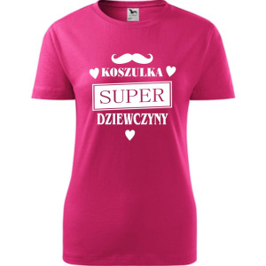 Damska koszulka - Koszulka super dziewczyny