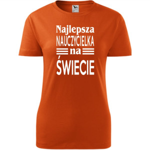 Damska koszulka - Najlepsza nauczycielka everr
