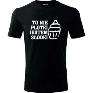 Męska koszulka - To nie plotki jestem słodki