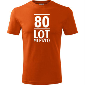 Męska koszulka - 80 lot mi pizło
