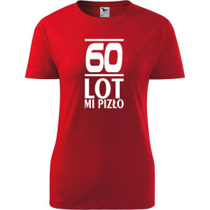 Damska koszulka - 60 lot mi pizło