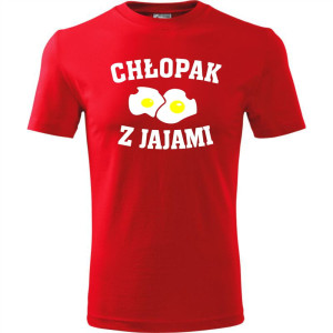 Męska koszulka - Chłopak z jajami