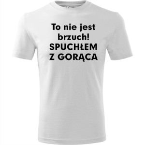 Męska koszulka - To nie jest brzuch, spuchłem z gorąca