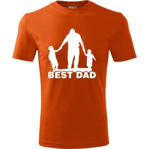 Męska koszulka - Best dad 01. Prezent dla taty na dzień ojca urodziny