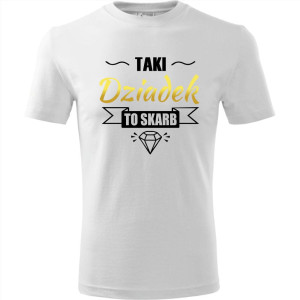 Męska koszulka - Taki dziadek to skarb - t-shirt na prezent dla dziadka