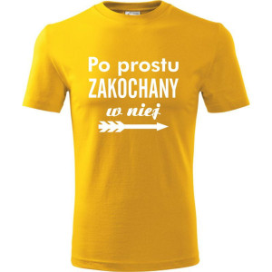 męska koszulka - po prostu zakochany w niej