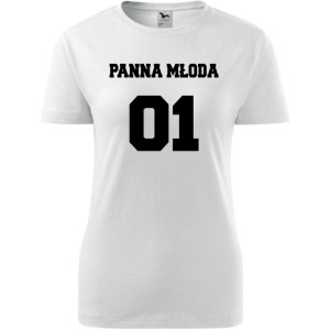 Damska koszulka taliowana - Team młodej Panna młoda