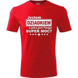 Męska koszulka - Jestem dziadkiem, a jaka jest Twoja super moc