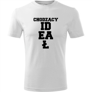 Męska koszulka - Chodzący ideał - prezent dla chłopaka