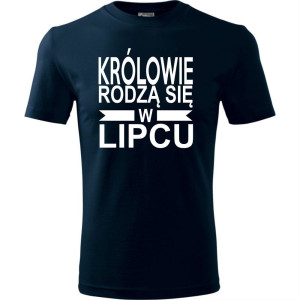 Męska koszulka - Królowie rodzą się w lipcu 01