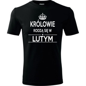 Męska koszulka - Królowie rodzą się w lutym 02