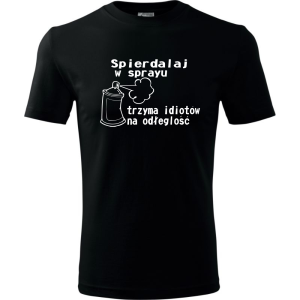 Męska koszulka - Spierdalaj w sprayu